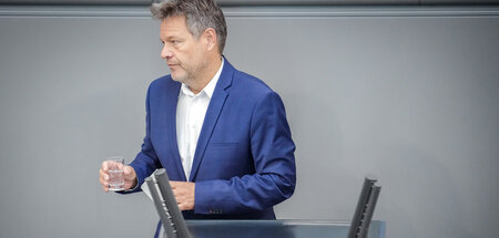 Musste zwischenzeitlich weg: Wirtschaftsminister Robert Habeck a...