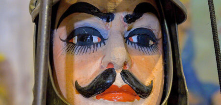 Kunstvolle Marionette der Fratelli Napoli: »Die Puppenspieler vo...