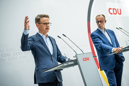 Carsten Linnemann (l.) fordert Gerichtsverfahren am Tattag (Berl...
