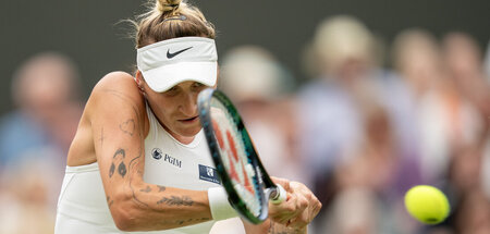 »Ich muss ans Netz«: Marketa Vondrousova in Wimbledon (15.7.2023...