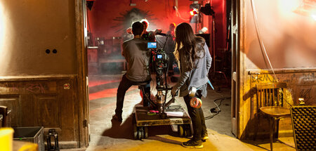 Und Action: Studierende der »Filmarche« bei der Arbeit