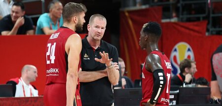 Dieser Court ist zu klein für uns beide: Maximilian Kleber (l.) ...