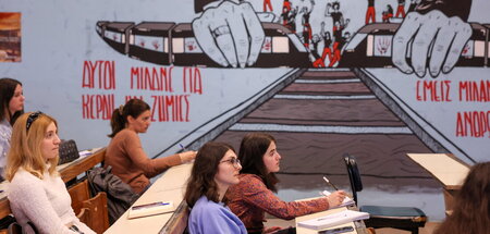 An der Aristoteles-Universität von Thessaloniki werden auch Folg...