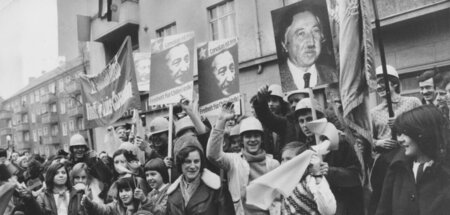 Ankunft von Luis Corvalán in Berlin/Hauptstadt der DDR, 28.1.197...