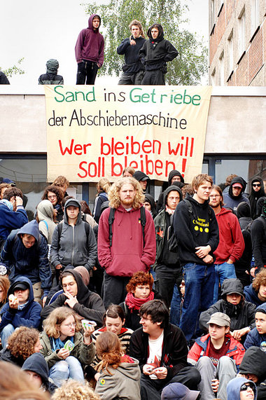 Zahlreiche Initiativen machen sich für das Bleiberecht stark