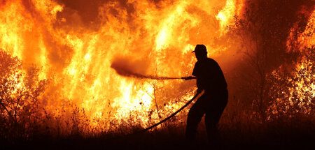 Die Klimakrise eskaliert: Waldbrand bei Volos in Griechenland (2...