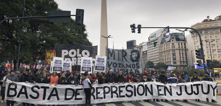»Schluss mit der Repression«: Protestmarsch in Jujuy für die Fre...