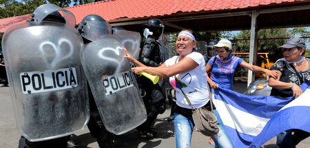 Die rechte Opposition hatte 2018 in Nicaragua anlässlich einer n... Die rechte Opposition hatte 2018 in Nicaragua anlässlich einer n...