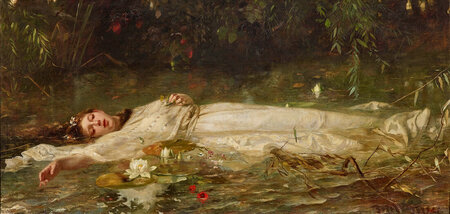 »Ophelia« von Friedrich Wilhelm Theodor Heyser, Öl auf Leinwand,...