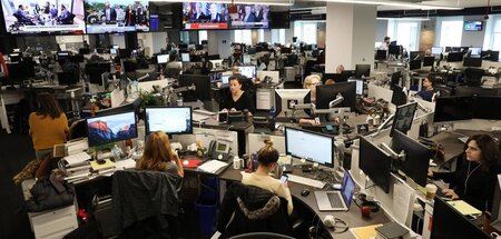 Hier wird öffentliche Meinung fabriziert: Newsroom der Chicago T...