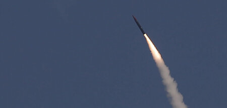 Teststart einer »Arrow 3«-Rakete in der Nähe von Aschdod in Isra...