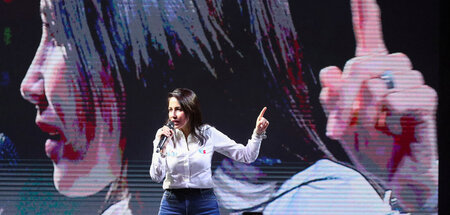 In den Umfragen vorn: die linke Kandidatin Luisa González (Quito...