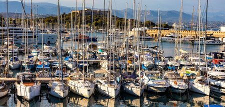 Yachthafen in Antibes: Frankreich hat nach den USA die höchste M...