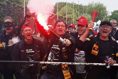 Französische Protestkultur in Hannover: Beschäftigte
aus Clairo... Französische Protestkultur in Hannover: Beschäftigte
aus Clairo...
