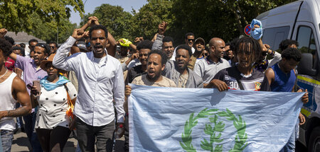 Bestellte Opposition: Aufmarsch gegen das Eritrea-Festival (Gieß...