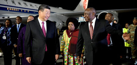 Chinas Präsident Xi Jinping trifft den südafrikanischen Präsiden...