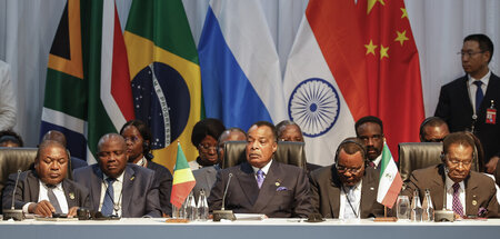 Gäste aus afrikanischen Ländern auf dem BRICS-Gipfel in Johannes...