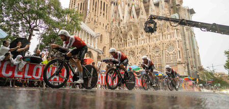 Hochgefährliche Rutschpartie: Die Fahrer, die Sagrada Família un...