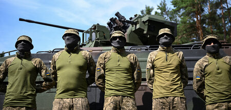 Ausbildung ukrainischer Soldaten am »Marder«-Schützenpanzer in K...