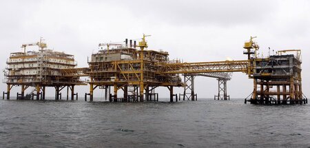 Nachdem der Total-Konzern und der chinesische CNPC von dem Proje...