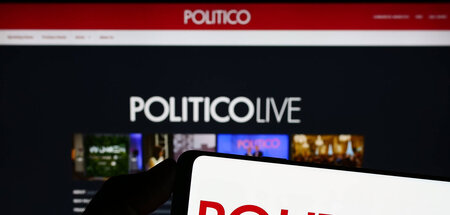 Exklusivnachrichten für Insider (US-Portal Politico auf Bildschi...