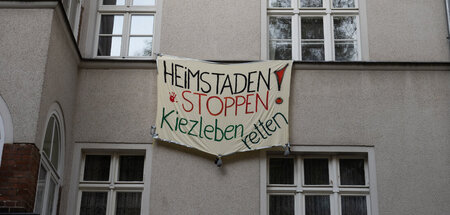 Laken am Wildenbruchplatz in Berlin-Neukölln, Ende 2020