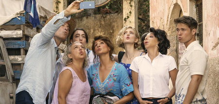 Küsschen für Papa!