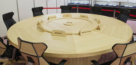 Vor einer Sitzung der G7 im Juli in Hiroshima, Japan