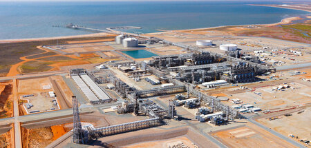 Gasterminal des Chevron-Konzerns in Australien (Pilbara Coast, 8... Gasterminal des Chevron-Konzerns in Australien (Pilbara Coast, 8...