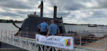 Überall unterwegs: Deutsches U-Boot in Riga (8.9.2023)