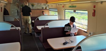 Für echte Feinschmecker: Speisen im Bordrestaurant der Deutschen...