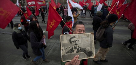 Gedenken an Salvador Allende in Santiago (11.9.2022)