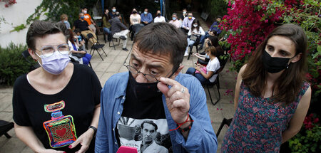 Späte Gerechtigkeit: Podemos-Mitgründer Juan Carlos Monedero bei... Späte Gerechtigkeit: Podemos-Mitgründer Juan Carlos Monedero bei...
