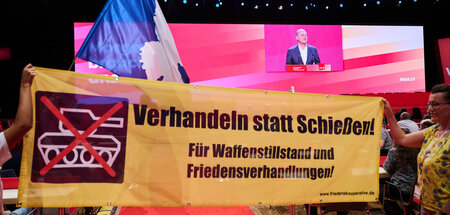 Bundeskanzler Olaf Scholz (SPD) bekommt Gegenwind auf dem Verdi-...