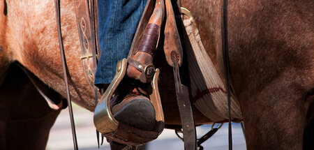 Auf dem Weg zu KIK: Cowboy in Jeans Auf dem Weg zu KIK: Cowboy in Jeans