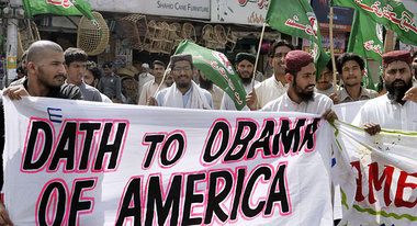 Sonntag in Lahore: Protest gegen US-Angriffe im pakistanisch-afg... Sonntag in Lahore: Protest gegen US-Angriffe im pakistanisch-afg...