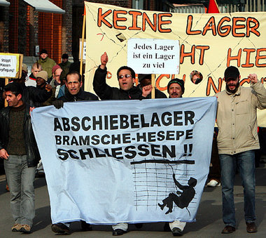 Protest gegen Niedersachsens Flüchtlingspolitik