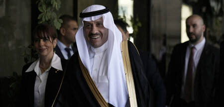 Najef Al-Sudairi (M.), Saudi-Arabiens Botschafter für die paläst...