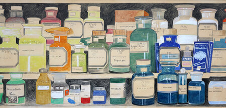 Johanna Kandl: O.T., Tempera/Holz, 250 x 170