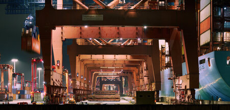 Containerterminal in Hamburg (6.3.2021)