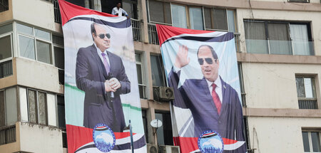 »Wir werden die Reise fortsetzen«: Wahlwerbung für Ägyptens Präs...