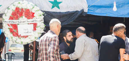 Schwer getroffen: Militärakademie in der syrischen Stadt Homs