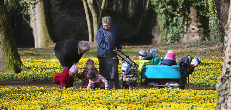 Wo wir sind, ist vorn: Kindergartenausflug in Ostrau, Sachsen-An...