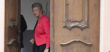 Ylva Johansson, EU-Kommisarin für Inneres, beim Treffen der G7-I...
