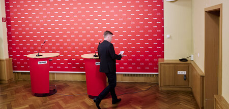 An der Fünfprozenthürde gescheitert: Der Vorsitzende der Linkspa...