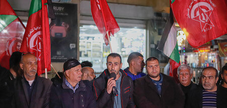 Kundgebung von DFLP-Unterstützern in Dschabalia im Gazastreifen ... Kundgebung von DFLP-Unterstützern in Dschabalia im Gazastreifen ...