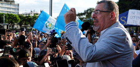 Der Sozialdemokrat Bernardo Arévalo gewann die Präsidentschaftsw...