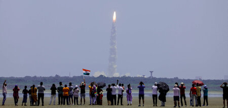Die erste indische Solarmission startete Anfang September vom Ra...