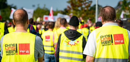»Ohne uns … kein Geschäft!« Streik bei Edeka Ende September in M...