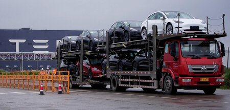 Präsent auf dem weltgrößten Automarkt: Tesla-Fertigungsstätte in...